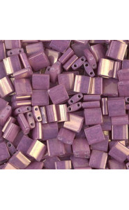Miyuki tila 5x5mm beads - Opaque dark orchid luster TL-1867